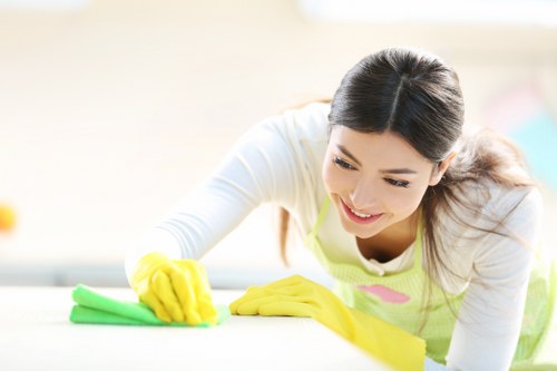 Kitchen and living room turnover cleaning in a Clapham holiday let