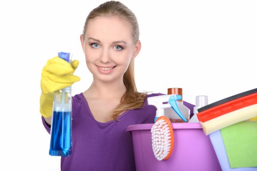 Local cleaning team preparing a Clapham property for handover